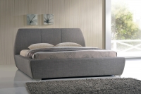 Time Living Naxos Bed in Grey Fabric
