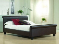 Aurora Faux Leather bedstead