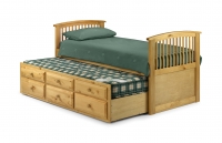 Julian Bowen Hornblower Cabin bed in Pine