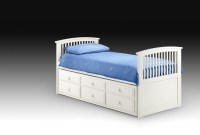 Julian Bowen Hornblower Cabin bed in white