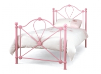 Serene Lyon Metal Bed Pink