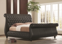 Swan Leather Bed