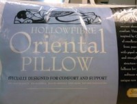Hollowfibre Oriental Pillow