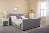 GFW Hannover Grey Fabric Bed