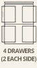 4 drawer full-size