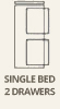 single 2 drawer
