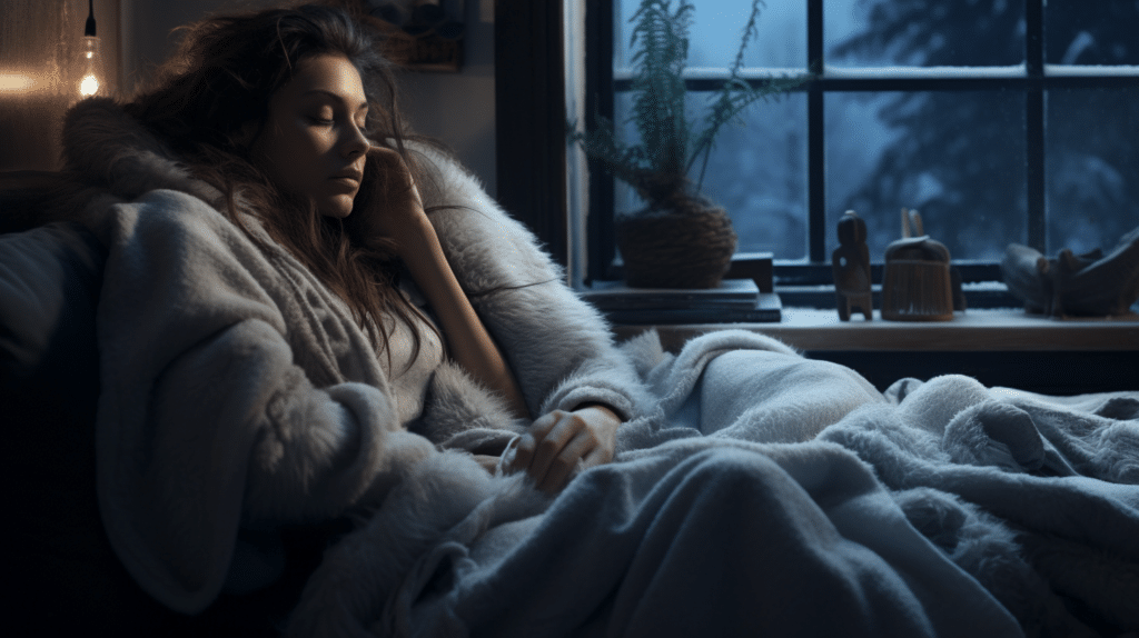 sleeping in a cold room