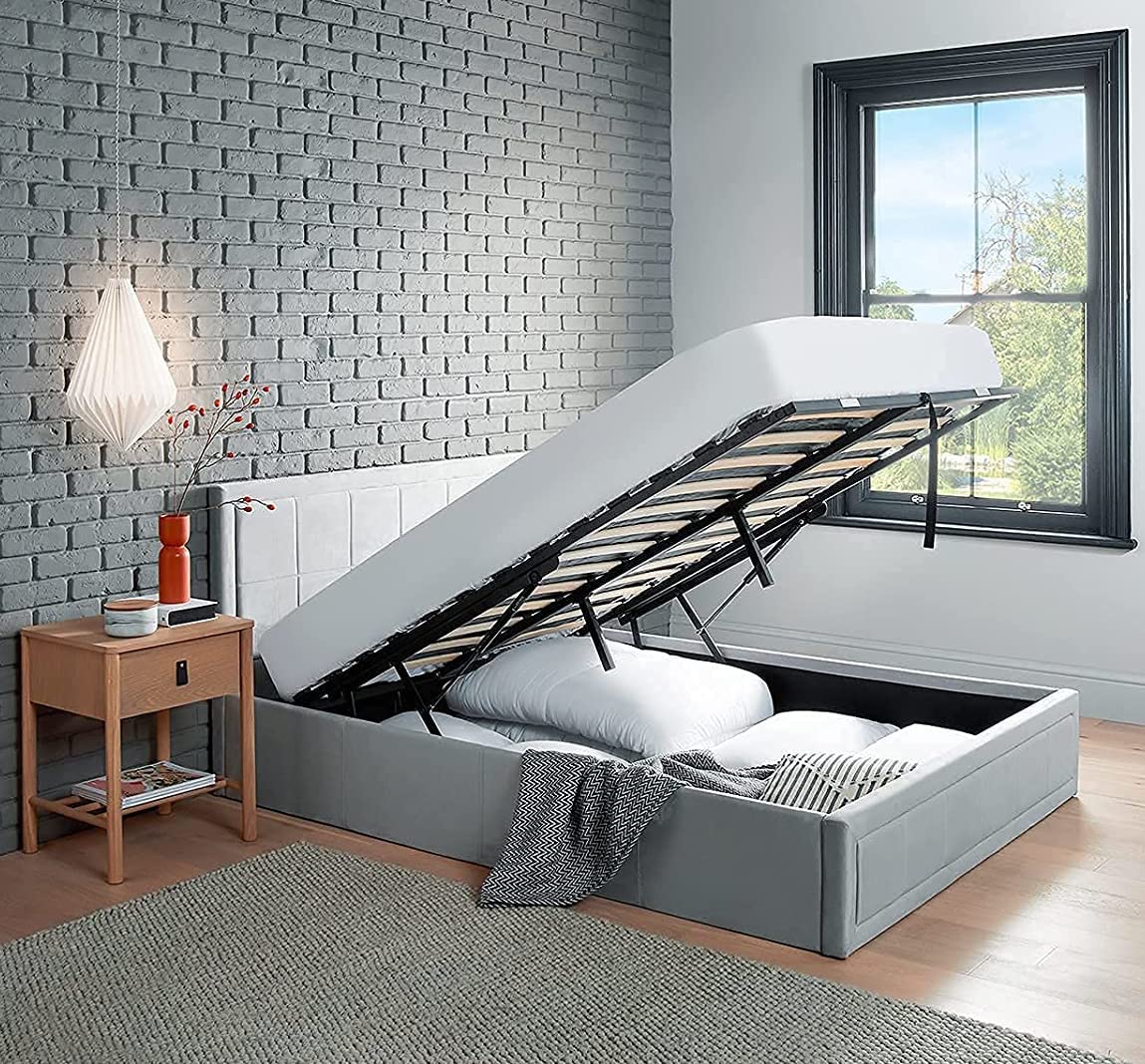 Home Treats Upholstered Ottoman Storage Bed