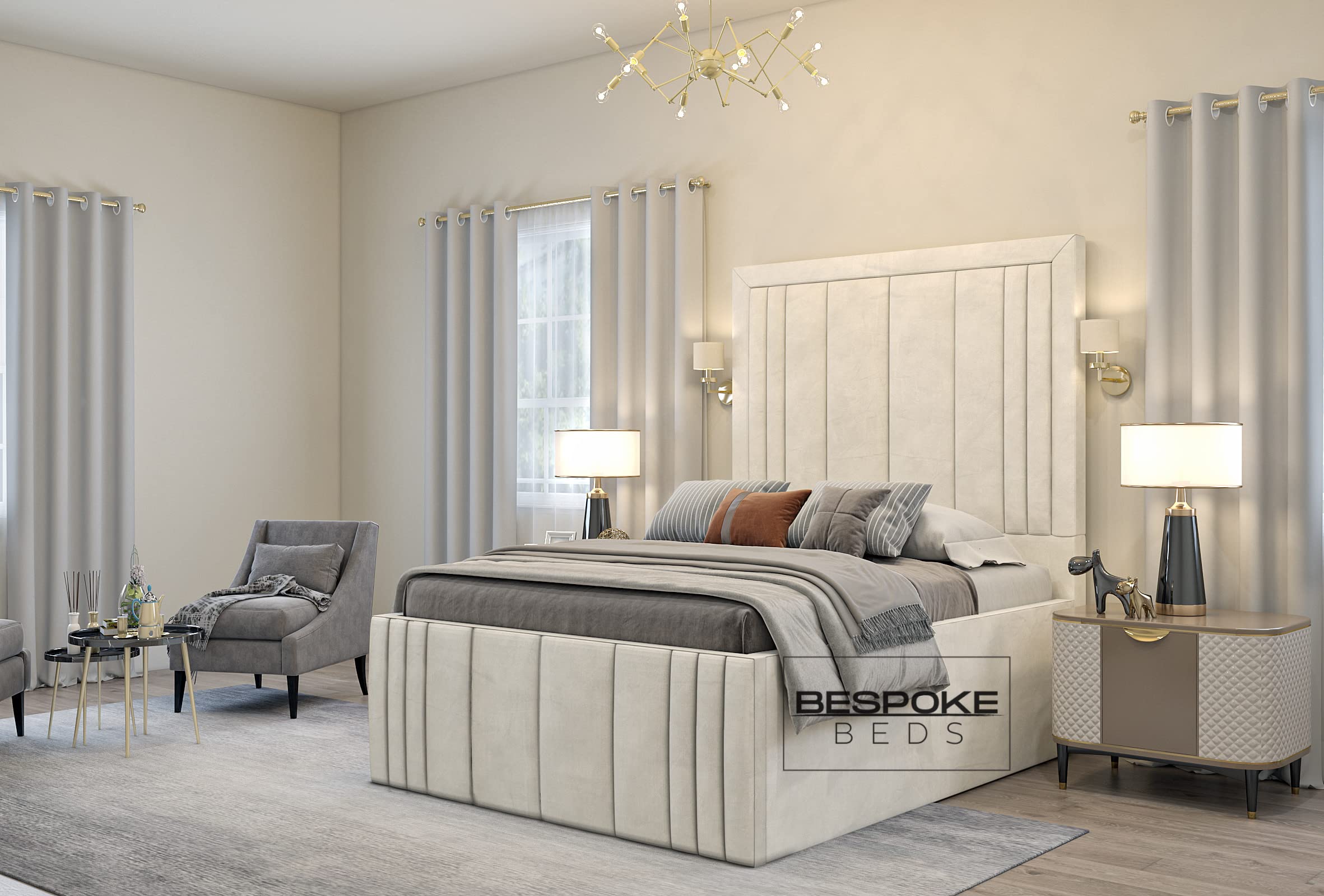 BESPOKE BEDS Upholstered Ottoman Bed Frame