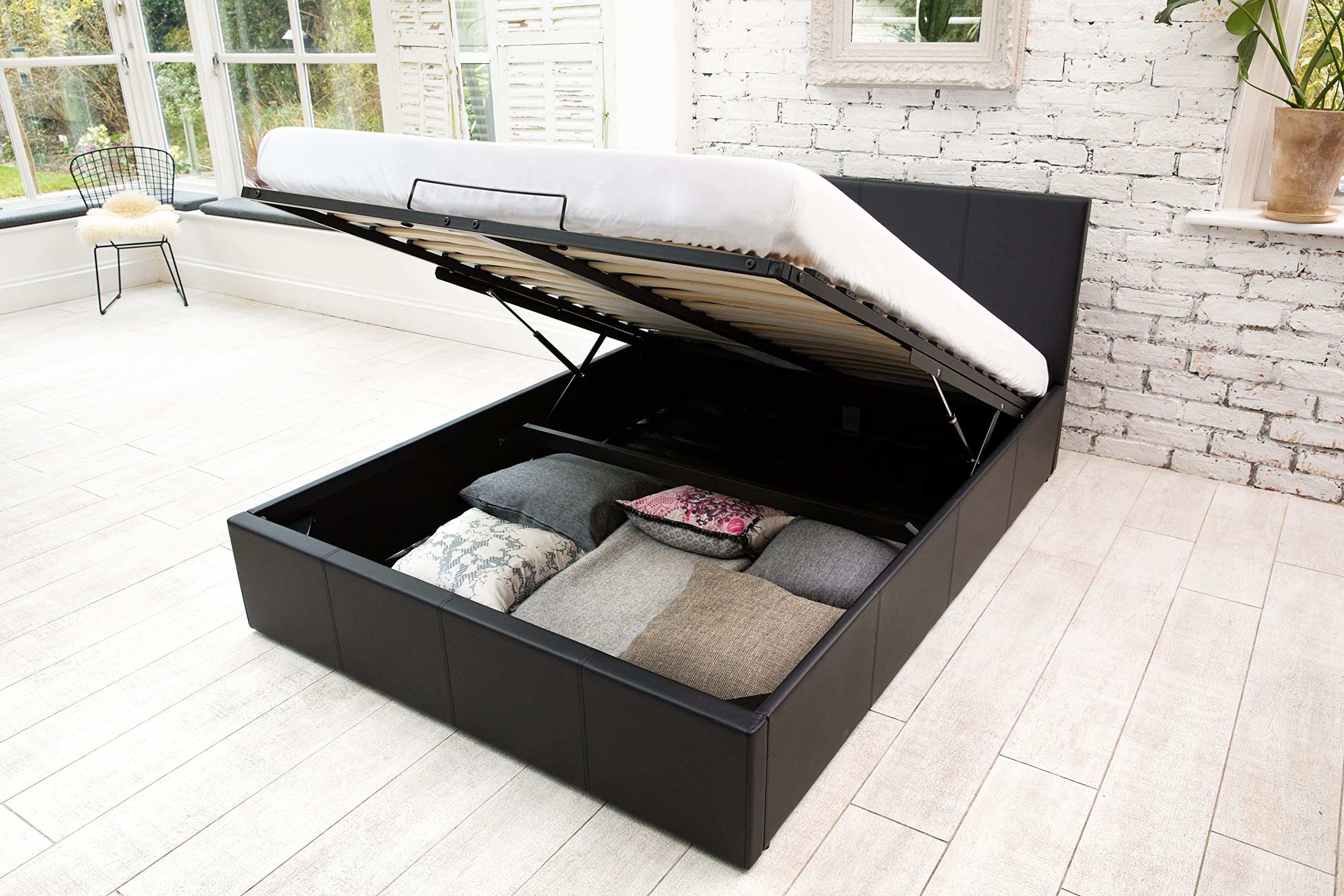 SANA SLEEP 3FT Single Ottoman Gas Lift Storage Bed