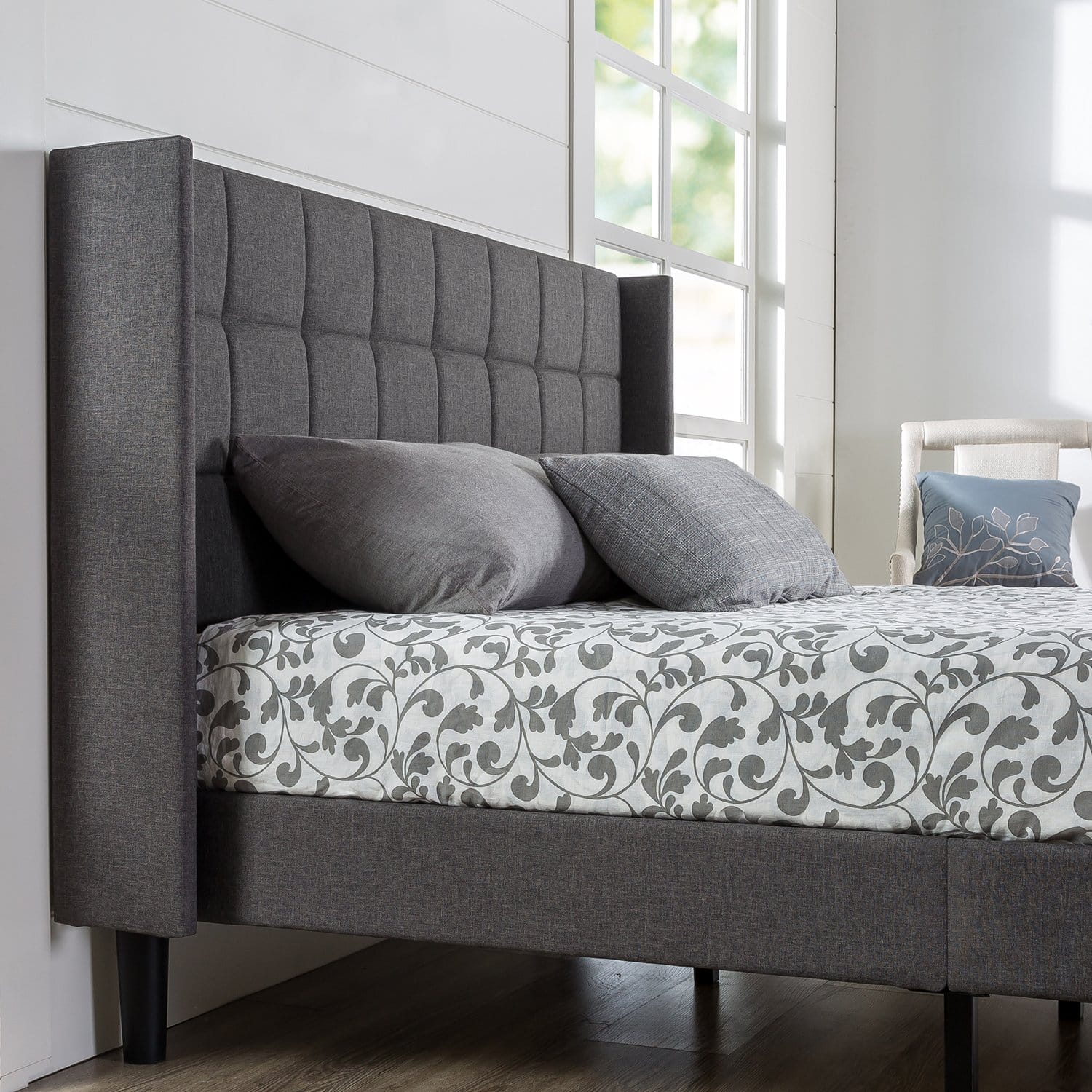 ZINUS Dori Upholstered Platform Bed Frame